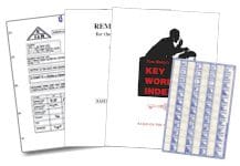 A key word index book and some papers