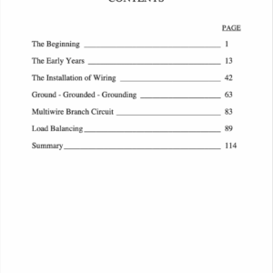Table of contents with seven chapters.