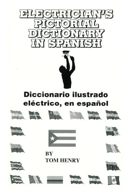 A book cover with the title of the spanish dictionary.