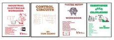 Two books about electrical circuits and a workbook.