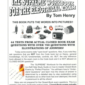 A book about the supreme workbook for electrical exam.