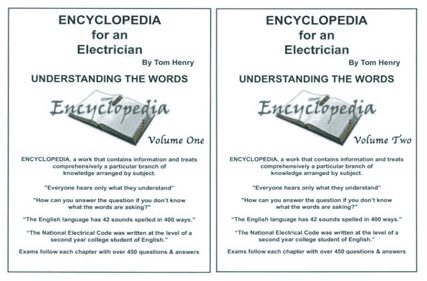 Two booklets of the encyclopedia for an electrician.