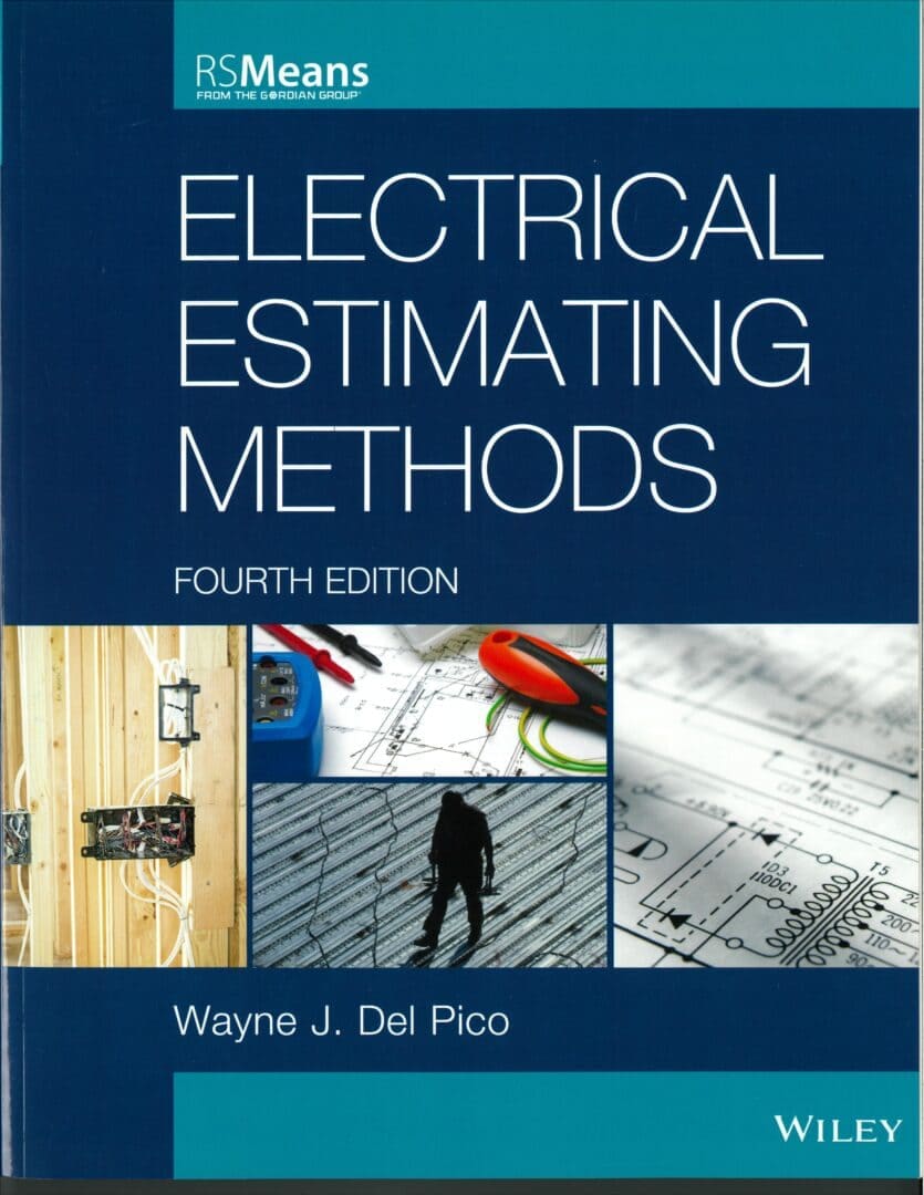 A book cover with various pictures of electrical equipment.