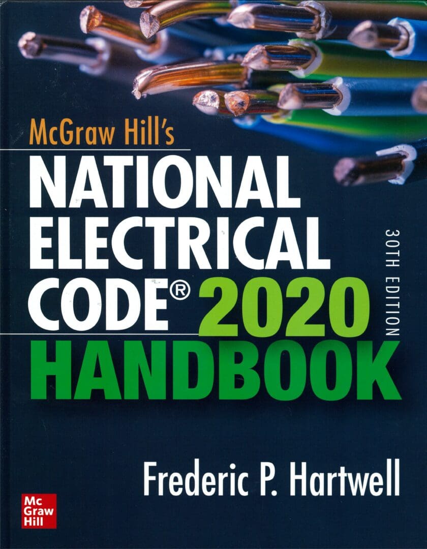 A book cover with the title of mcgraw hill 's national electrical code 2 0 2 0 handbook.