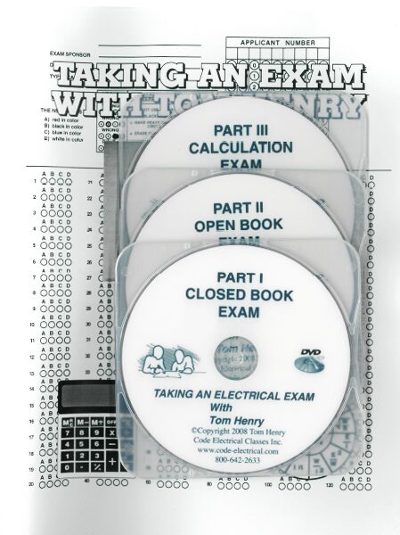 A set of three cds with instructions for taking an exam.