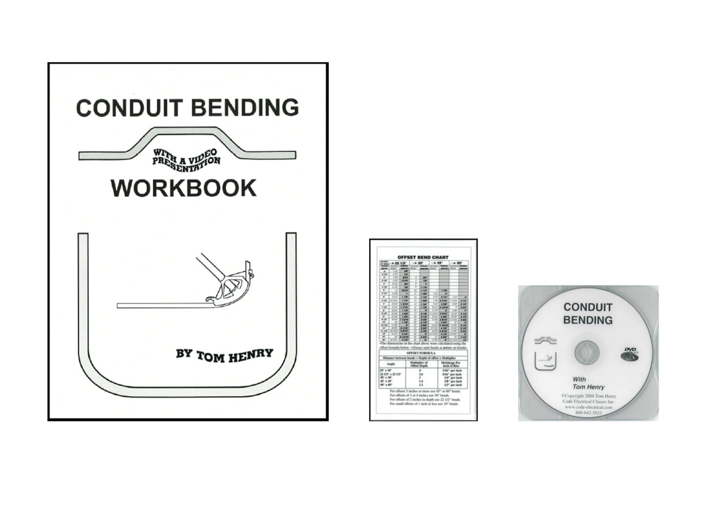 A book, cd and manual for the conduit bending.