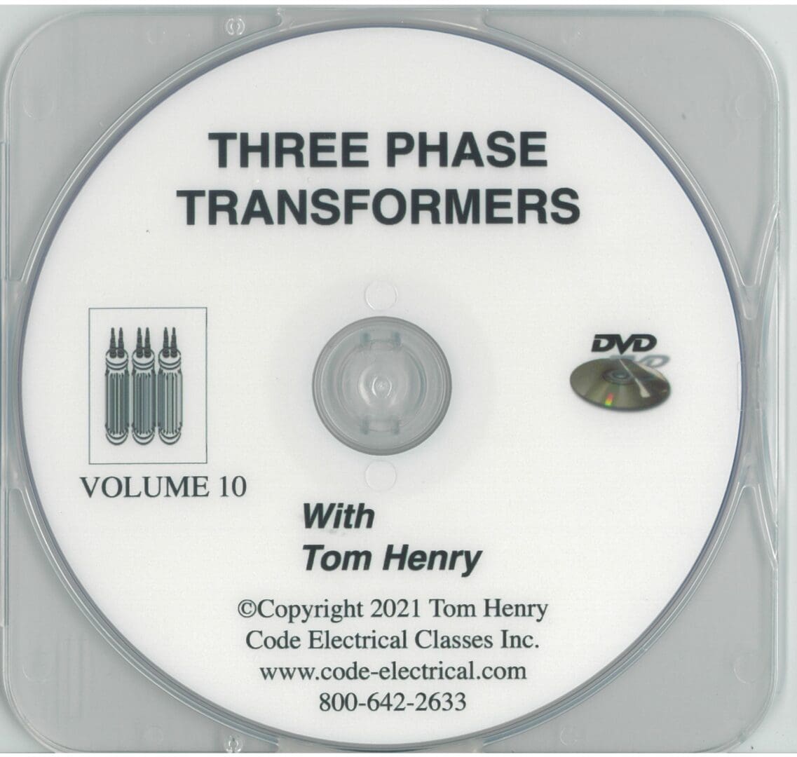 A dvd cover of three phase transformers