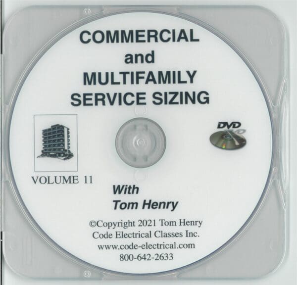 Commercial and multifamily service sizing dvd