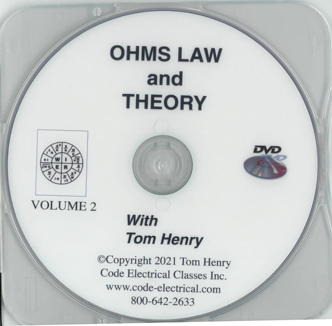 A dvd cover with the words " ohms law and theory " on it.