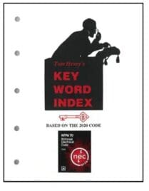 A key word index book with the words " tom rowe 's key word index."